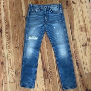 levis big e lvc distressed skinny jeans size 32